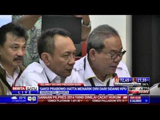 Saksi Prabowo-Hatta Walk Out dari Rapat Pleno