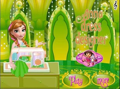 NEW Игры для детей—Disney Принцесса Анна платье—Мультик Онлайн видео игры для девочек