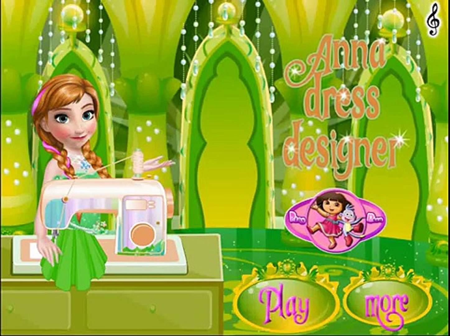 ⁣NEW Игры для детей—Disney Принцесса Анна платье—Мультик Онлайн видео игры для девочек