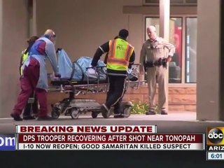 I-10 reopened after DPS officer shot Thursday morning