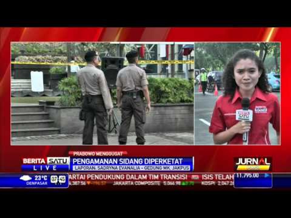 Sidang Lanjutan Gugatan Prabowo-Hatta, Gedung MK Dijaga Ketat