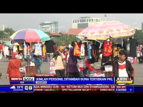 PKL di Monas Kembali Ditertibkan