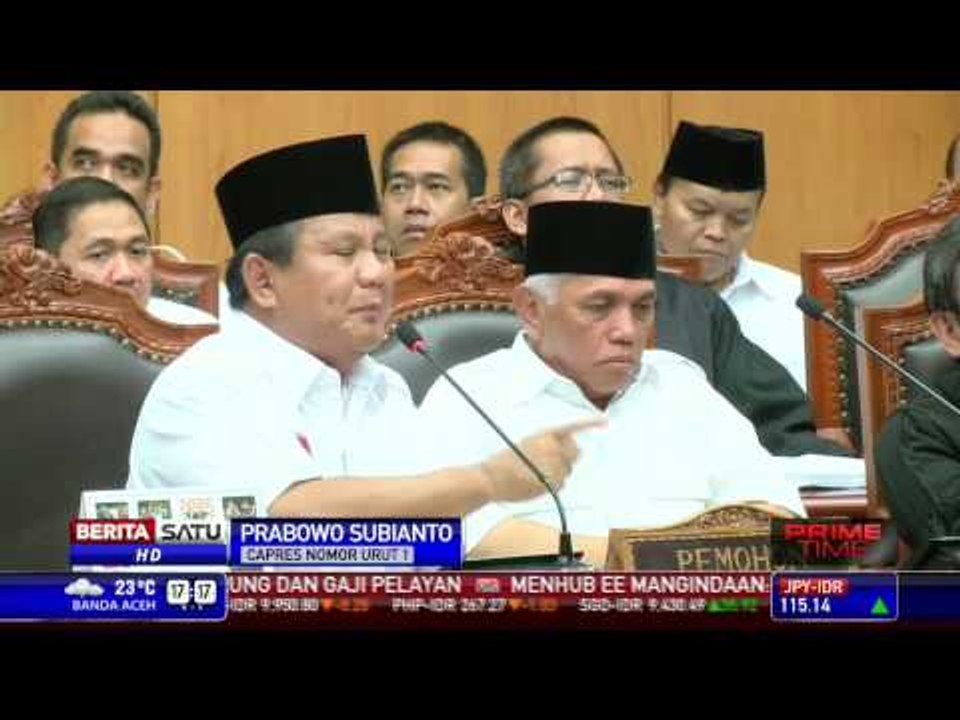 Pidato Prabowo Saat Sidang di MK