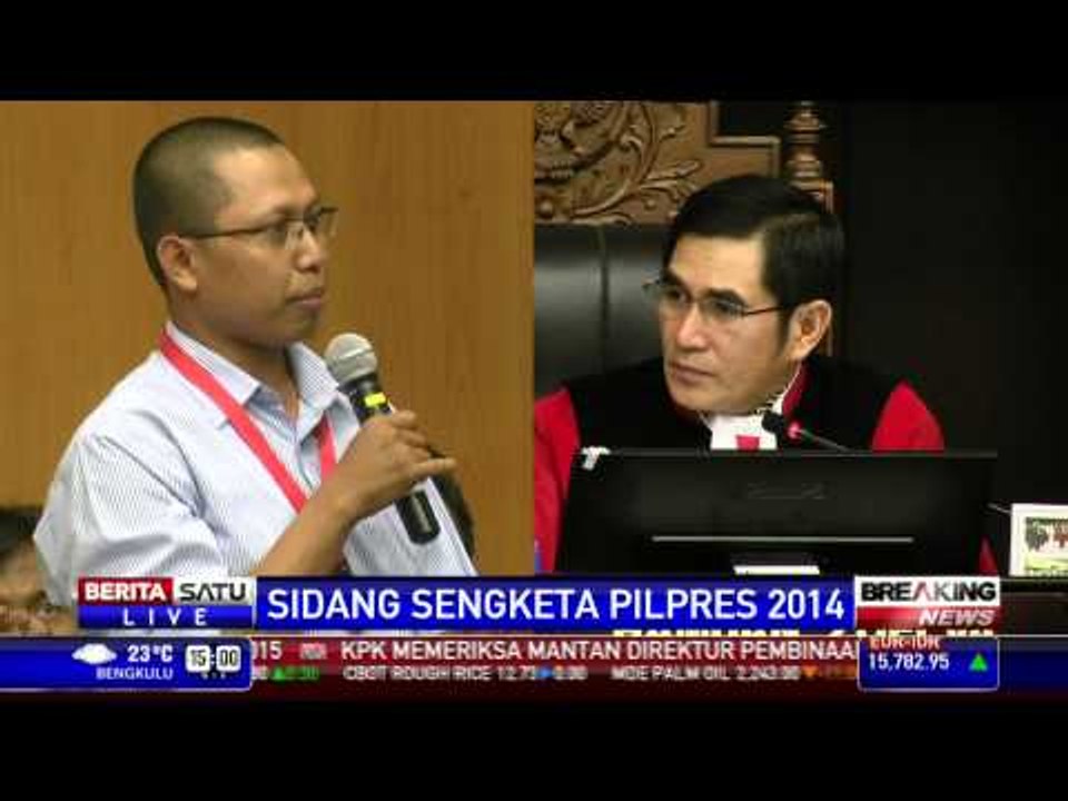 Breaking News #11: MK Periksa Saksi-Saksi Prabowo-Hatta