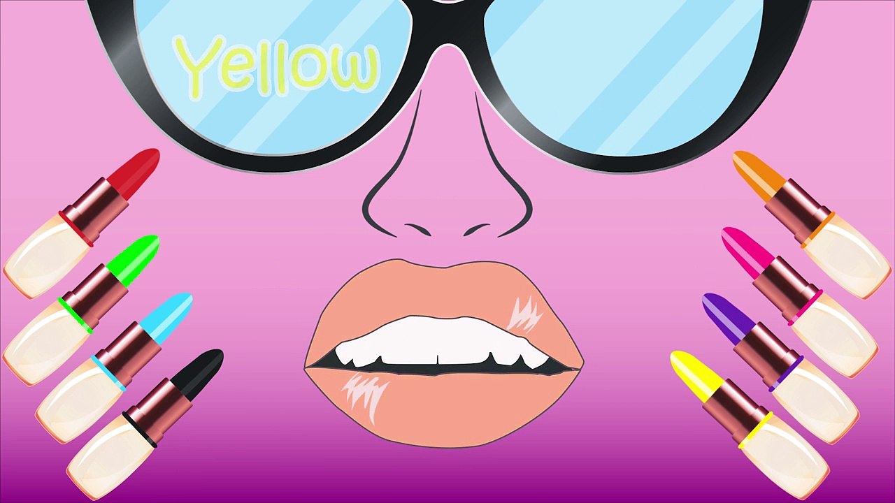 3D Learn Colors with Lipstick   Colours for Kids Girls Makeup - Learning for children Toddlers