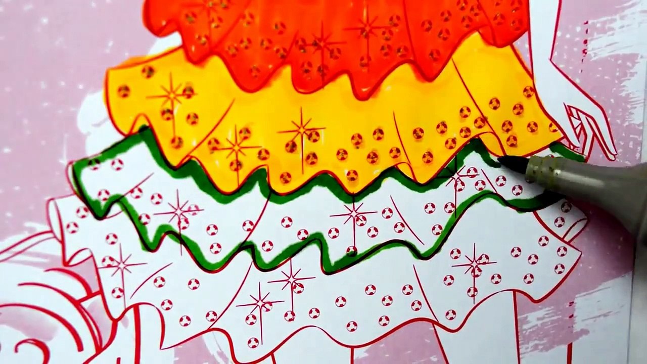 Barbie Coloring Page - How to color Barbie Educational  fun for kids