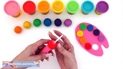 Best Learning Colors Video for Children Play Doh Paint Ice Cream Compilation RL
