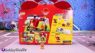 Lego Jr FIRE RESCUE Suitcase! Emmet Scared Vitruvius Lord Business Has Waffles By HobbyKidsTV