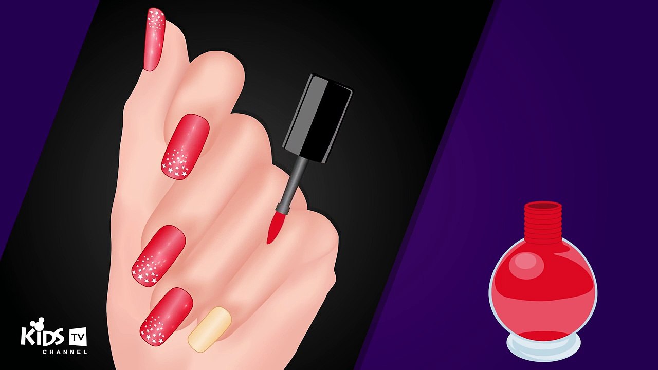 Learn Colors with Surprise Nail Arts Colours to Kids Children Toddlers Baby Play Videos #3