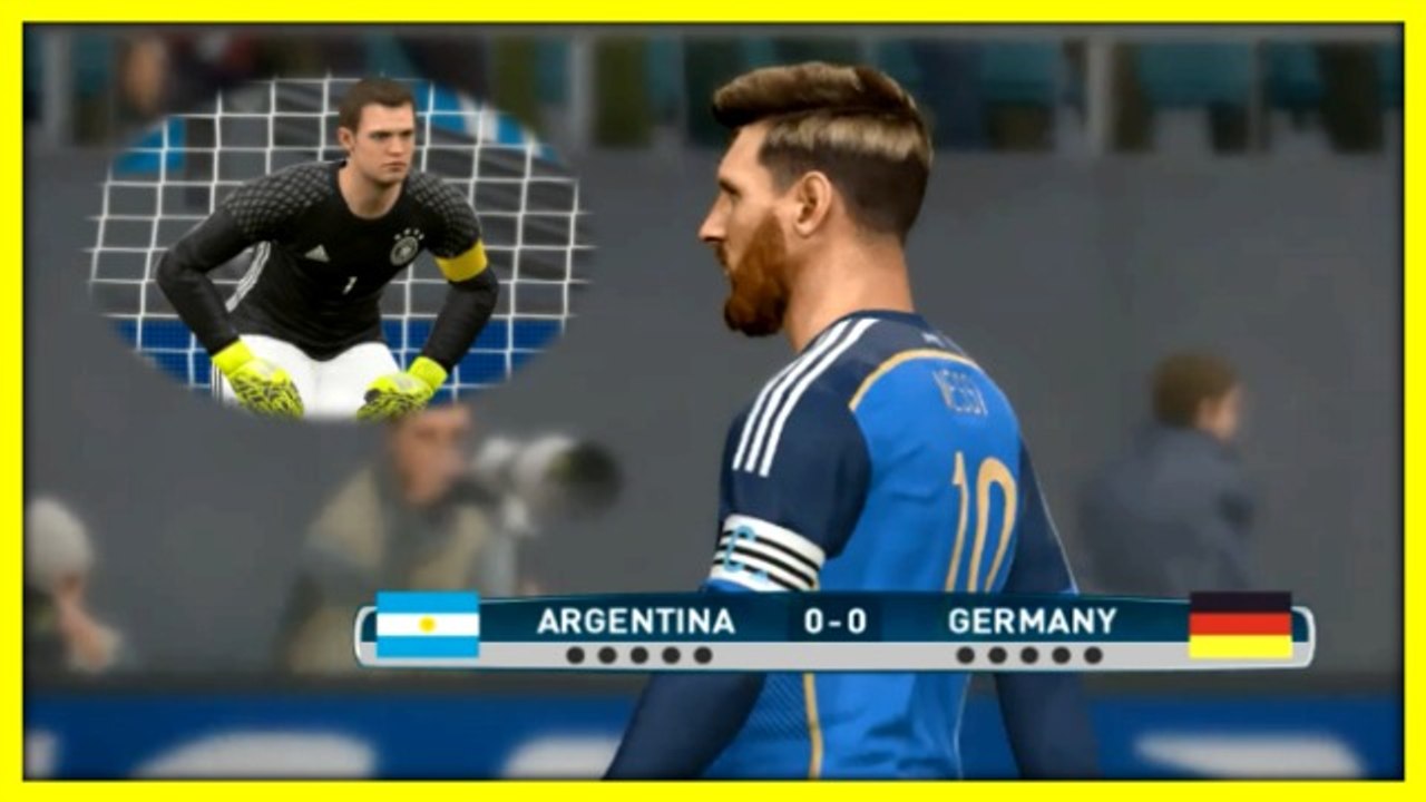 Argentina vs Germany | Penalty Shootout | PES 2017 Gameplay PC