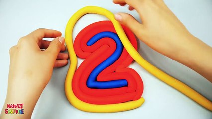 Learn Colors Learn Number with Rainbow Play Doh – Kids Children Learning Colors