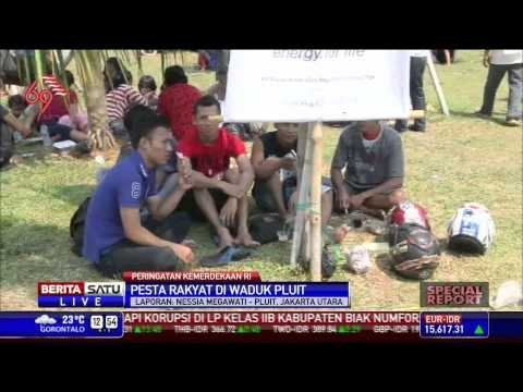 Jokowi Meriahkan Rayakan HUT RI di Waduk Pluit