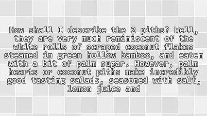 Fabulous Native Foods Nutrition: Hearts Of Palm, Banana Stem, Salak And Sago Palm Fruits