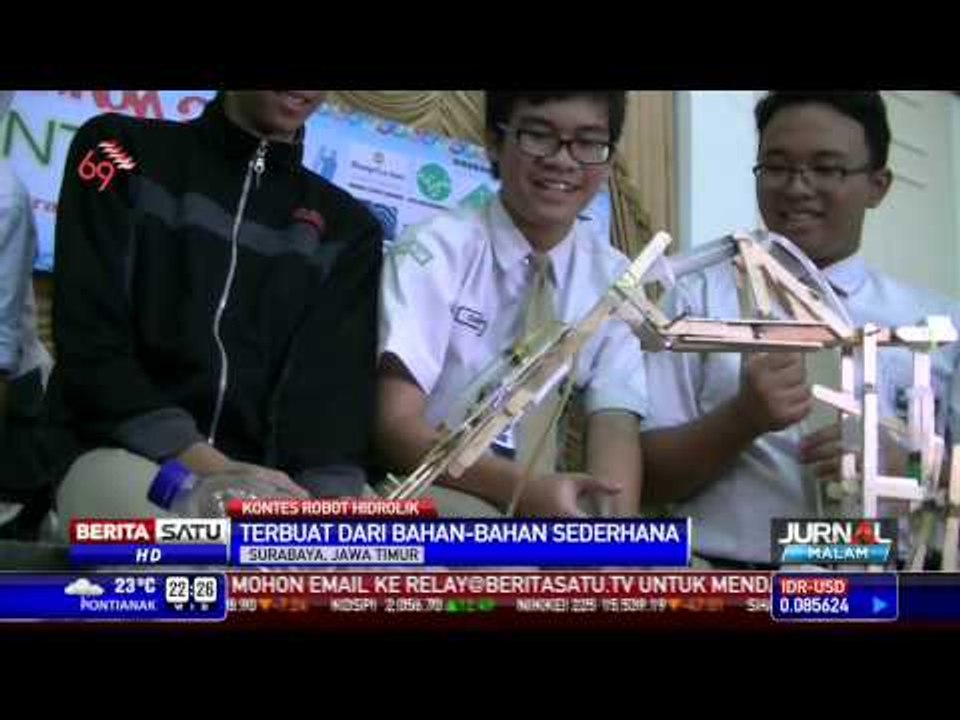Seru! Kontes Robot Hidrolik Tingkat SD-SMA