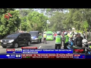 Tak Bayar Pajak, Ratusan Kendaraan Kena Tilang