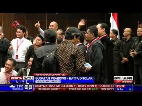 Breaking News: MK Tolak Gugatan Prabowo-Hatta
