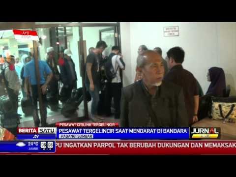 Pesawat Citilink Tergelincir di Bandara Minangkabau