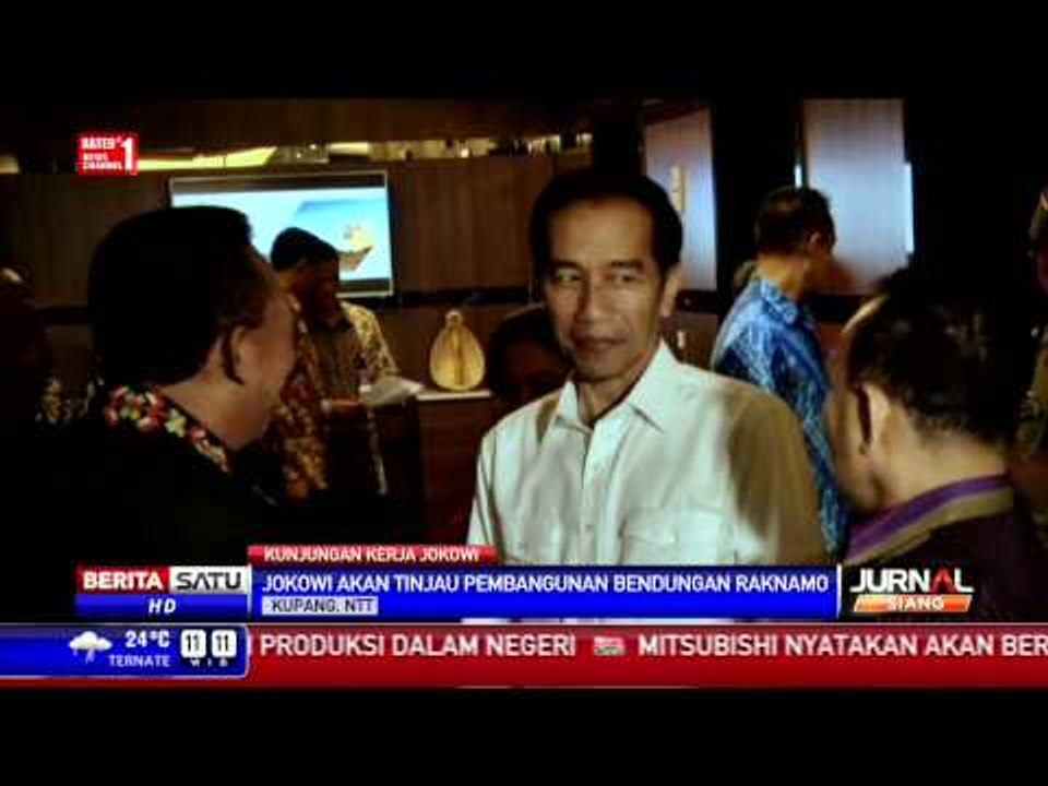 Kunker, Jokowi Tinjau Pembangunan Bendungan Raknamo di Kupang