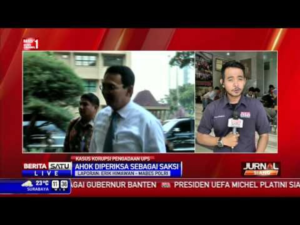 Ahok Diperiksa Mabes Polri Terkait Kasus Korupsi Pengadaan UPS