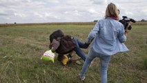 Göçmenlere çelme takan kameramana 3 yıl ertelenmiş hapis cezası