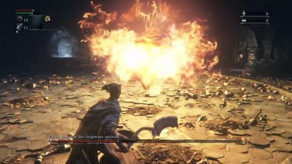 Bloodborne blood level 4 - Donjon maudit vicié  - chien de garde des seigneurs anciens