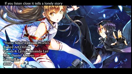 Sword Art Online ED - -Yume Sekai- - ENGLISH ver - AmaLee - YouTube