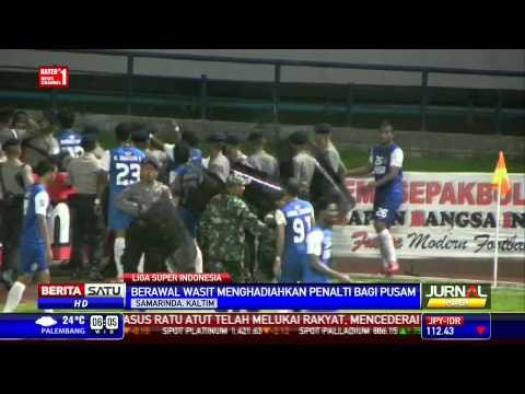 Laga Putra Samarinda dan PSM Makassar Ricuh