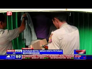 Polresta Sita Ratusan Botol Minuman Keras