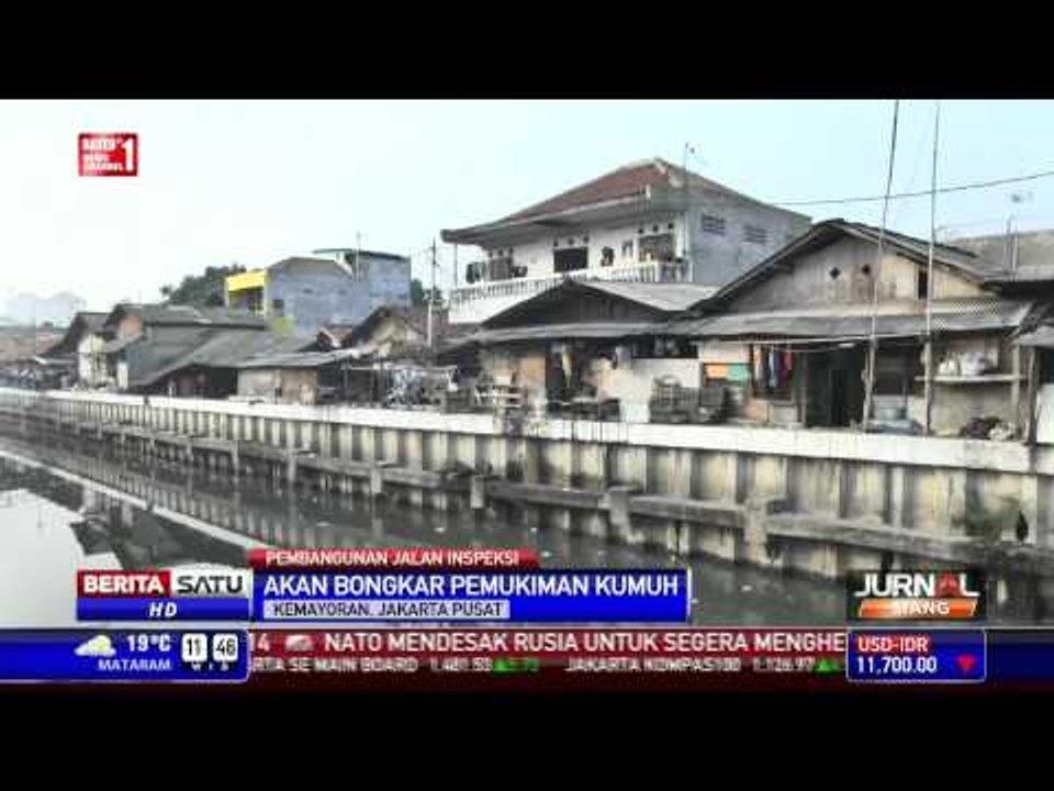 Pemukiman Kumuh Kelurahan Sumur Batu Dibongkar untuk Pembangunan Jalan