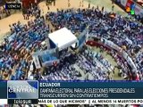 Avanza sin contratiempos campaña electoral de Ecuador