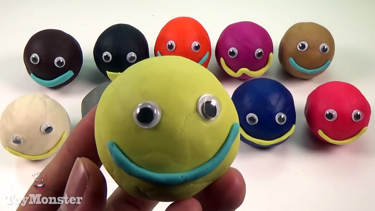 Fun Learning Numbers with Play Doh Smiley Faces for kids - Learn To Count 1 to 10, Play Doh Numbers