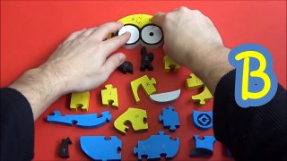 Learn Alphabet with MINION Wooden Puzzle   Kids Learning Toy VOL 4