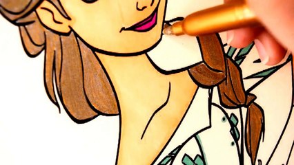 Disney Cartoons - Frozen Elsa and MC Queen Cars Coloring Book for kids