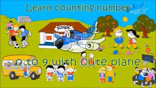 Learn Numbers with Cute a Plane - For Kids