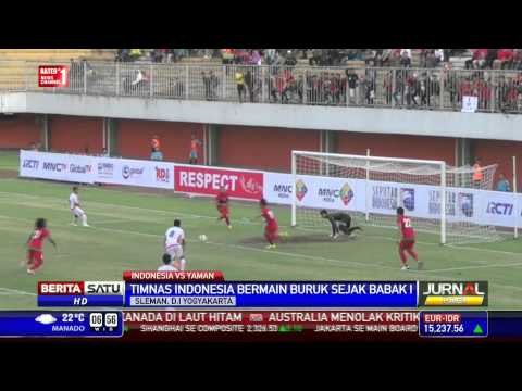 Laga Uji Coba Timnas Indonesia Melawan Yaman Berakhir Imbang