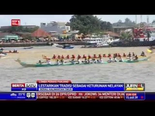 Warga Berau Berlomba Perahu Panjang, Lestarikan Tradisi Nelayan
