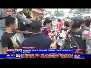 Brimob Tangkap Belasan Preman di Waduk Ria Rio