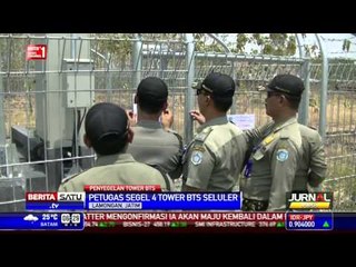 Tak Berizin, 4 BTS Seluluer di Lamongan Disegel