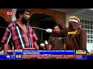 Sembilan Penjudi di Aceh Mengamuk Saat Dihukum Cambuk