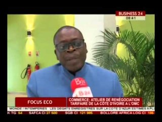 Business 24 / Focus Eco  - Commerce :  Atelier de renégociation tarifaire de la CI a l'OMC