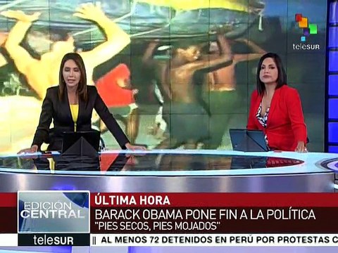 Guerra: Fin de política pies secos, pies mojados , un paso positivo