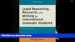 BEST PDF  Legal Reasoning Research   Writing for International Graduate Students [DOWNLOAD] ONLINE