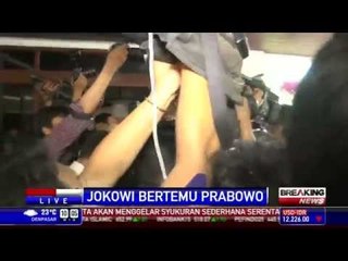 Kedatangan Jokowi dan Prabowo Diserbu Wartawan