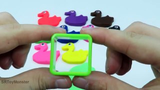 Play and LEARN COLORS  with Play Dough Ducks fun and Creative for kids