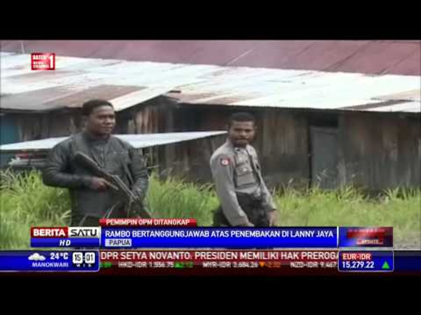 ⁣Polda Papua Bekuk Komandan OPM Rambo Wonda
