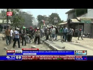 Warga Serang Blokir Jalan Merak Menuju Jakarta