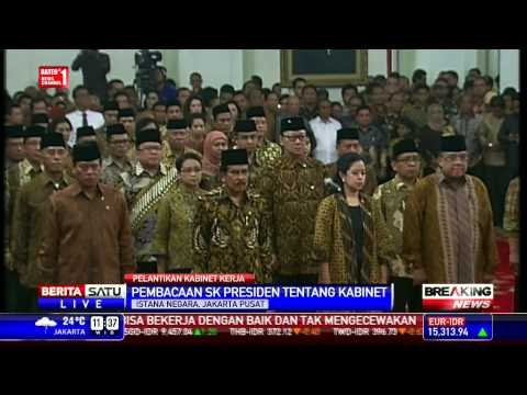 Pelantikan Menteri Kabinet Kerja Jokowi-JK