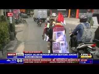 Seorang Kakek Jalan Mundur Malang-Jakarta Demi Bertemu Jokowi