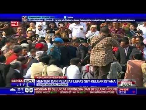 Presiden Jokowi Lepas Kepulangan SBY dari Istana Merdeka