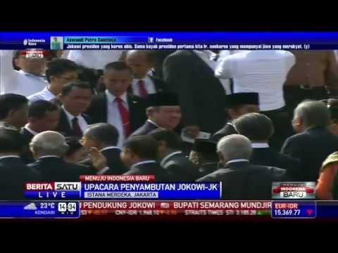Upacara Penyambutan Presiden Jokowi di Istana Merdeka Dimulai